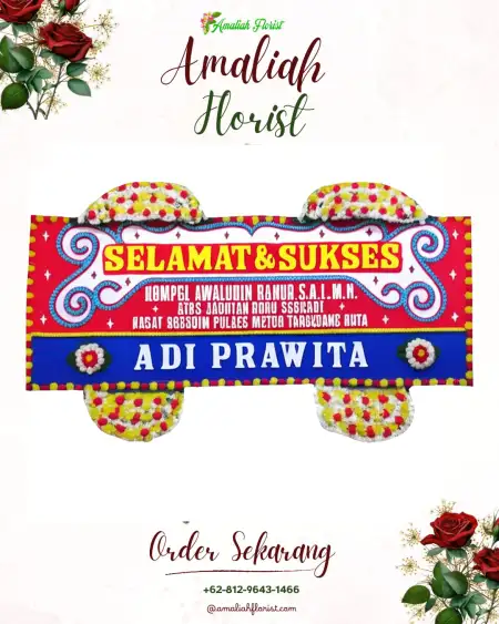Papan Bunga Ucapan Selamat Tempat Akad Nikah Cibinong